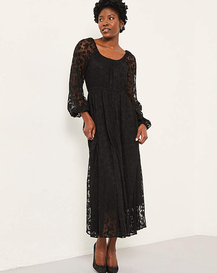 FatFace Maude Lace Midi Dress
