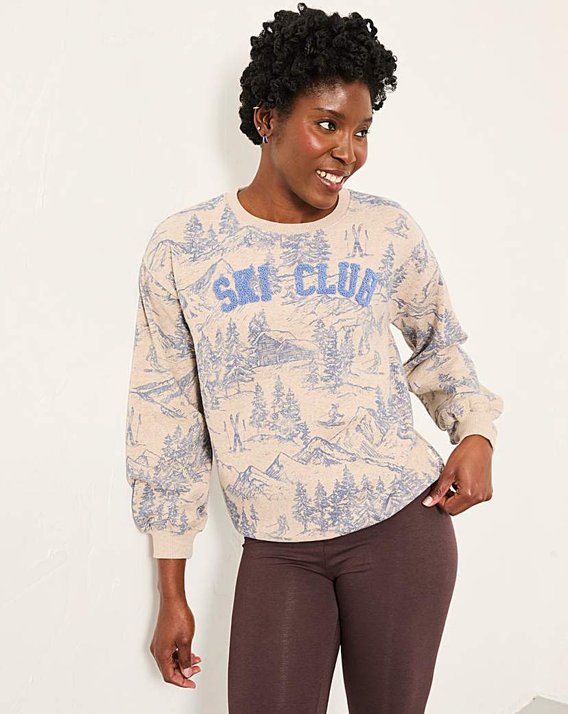 FatFace Ski Club Crew Sweat