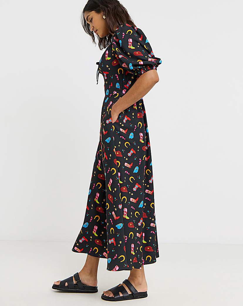 Twisted Wunder Western Midaxi Dress