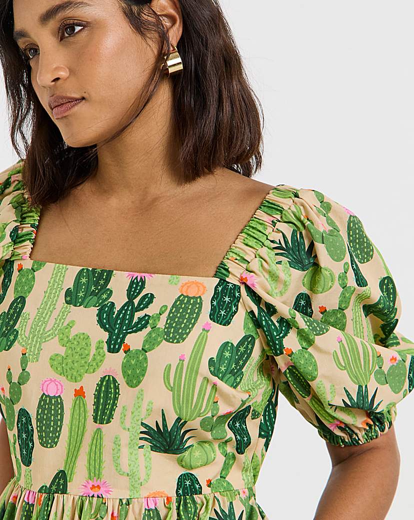 Twisten Wunder Cactus Midaxi Dress