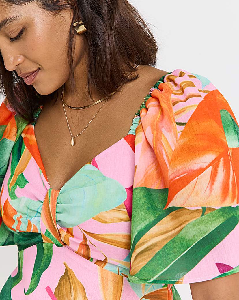 Twisted Wunder Tropical Maxi Dress