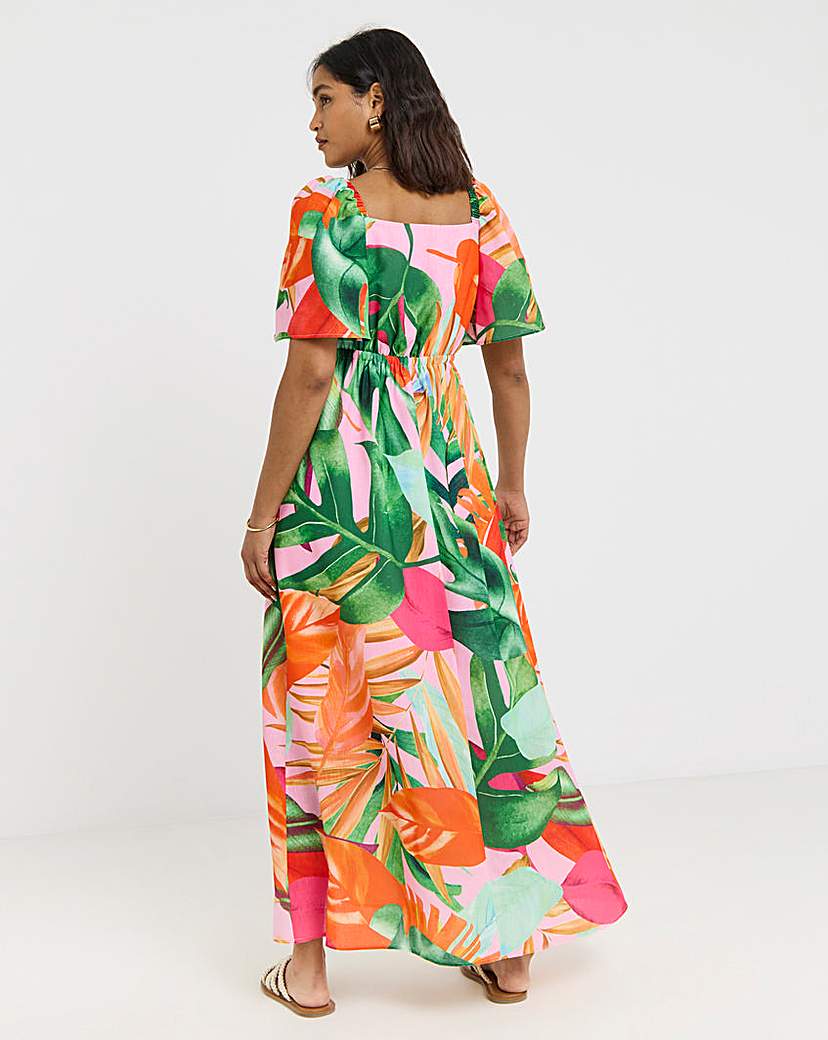 Twisted Wunder Tropical Maxi Dress