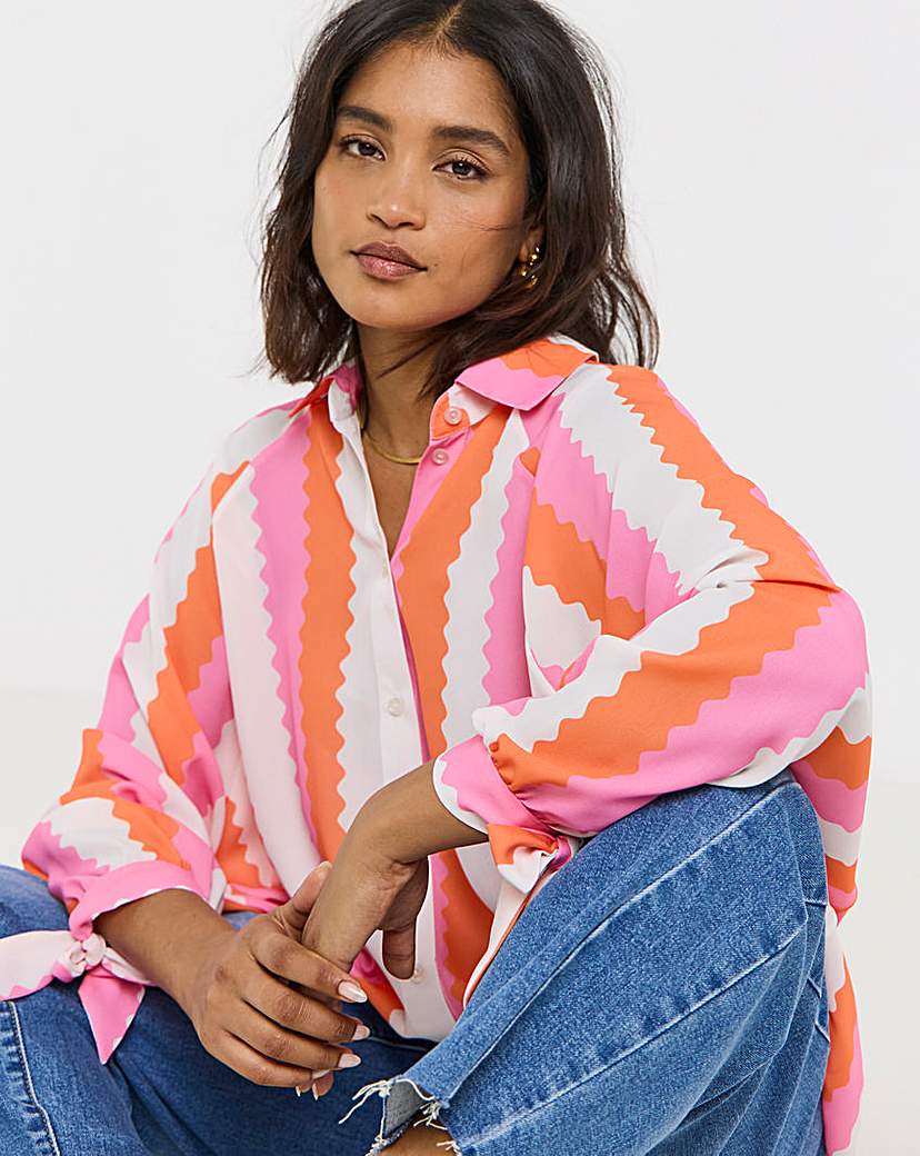 New In - Twisted Wunder Striped Blouse