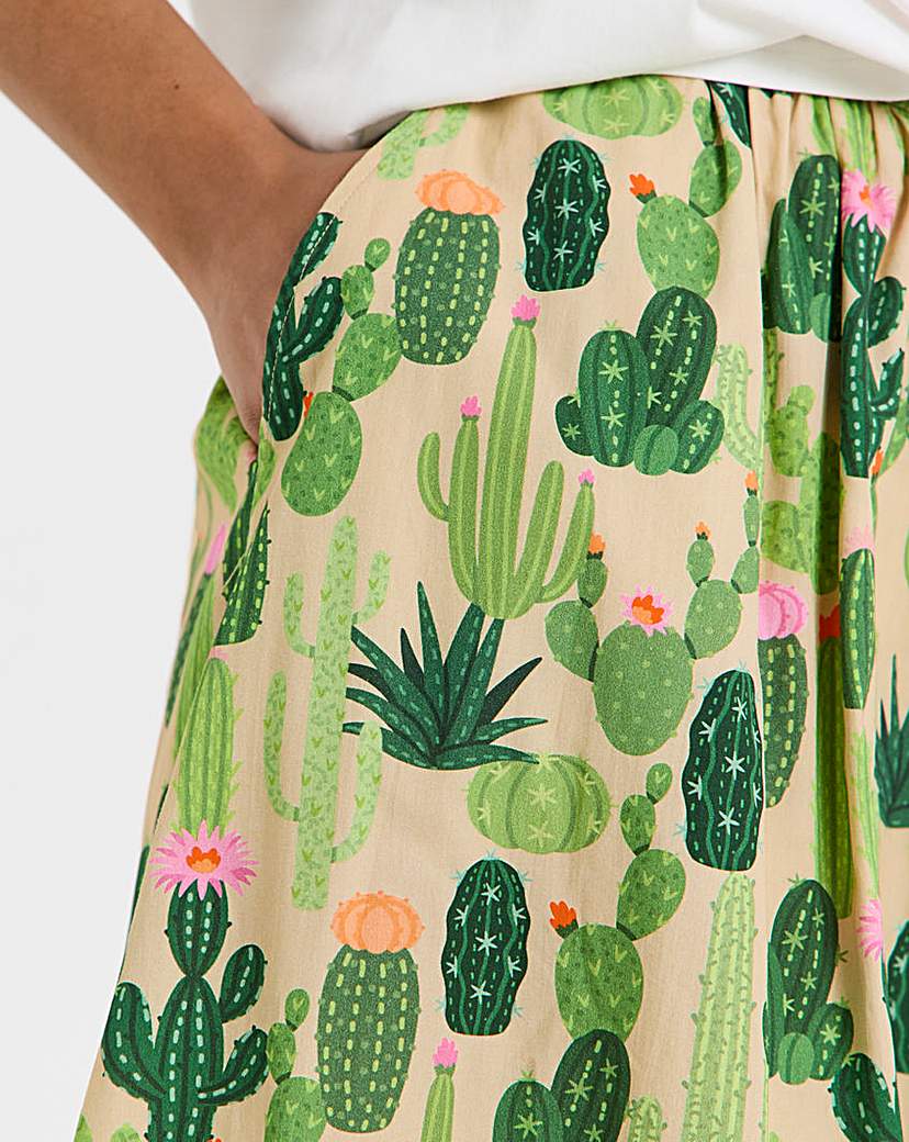 Twisted Wunder Cactus Maxi Skirt
