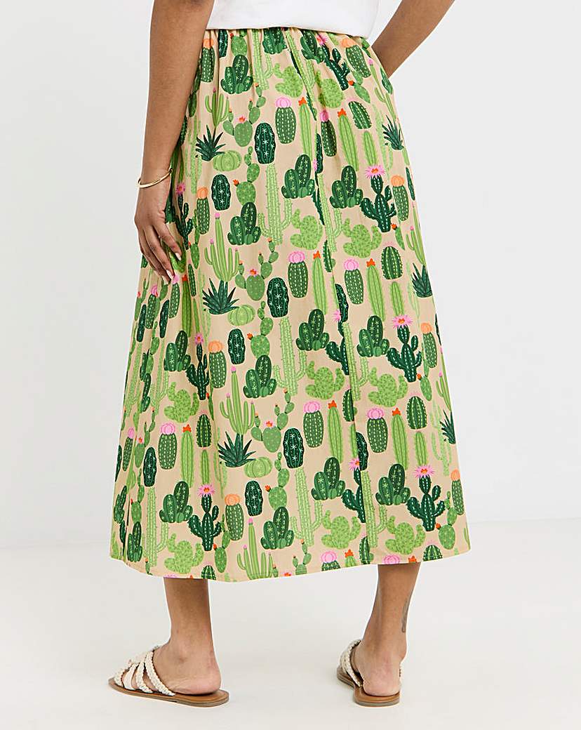 Twisted Wunder Cactus Maxi Skirt