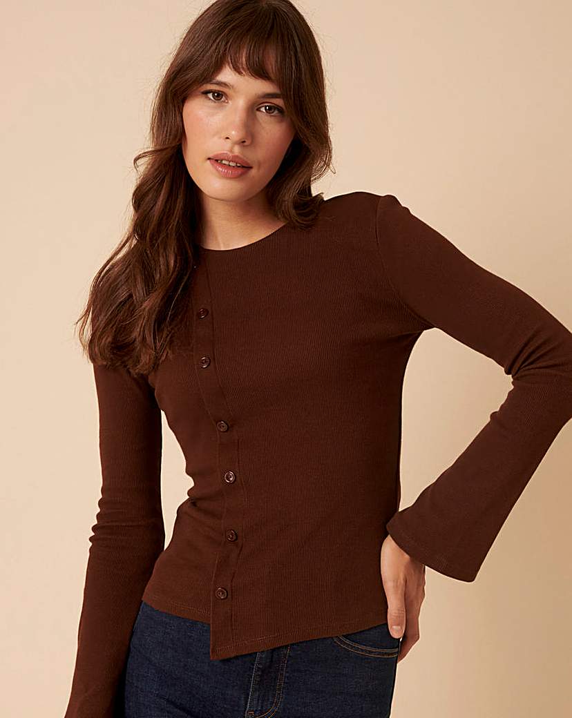 New In - Nobody's Child Asymetric Knit Top