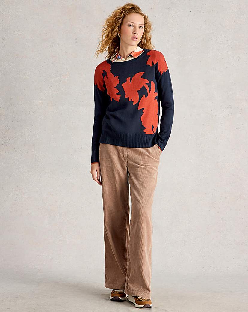 New In - White Stuff Olive Floral Jumper