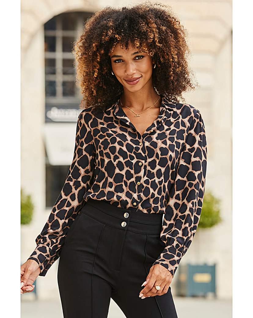 New In - Sosandar Moroccan Blouson Sleeve Shirt