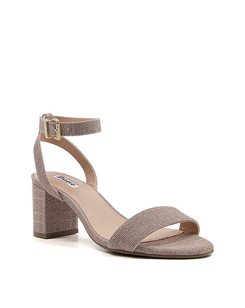 Dune Meye Block Heel Sandals D Fit
