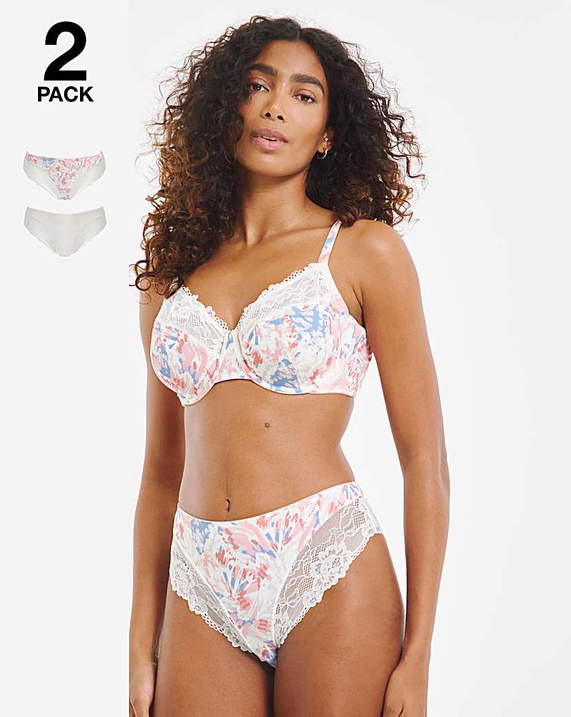 2 Pack Adrianne Midi Briefs