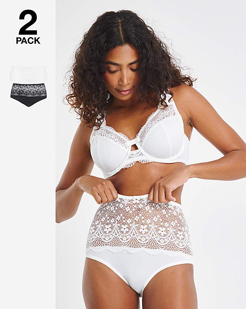 2 Pack Lottie Lace Full Briefs