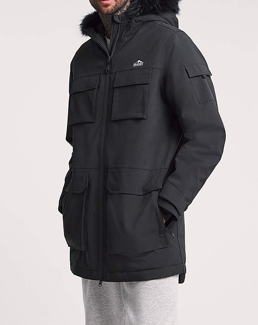 Snowdonia Black Insulated Parka