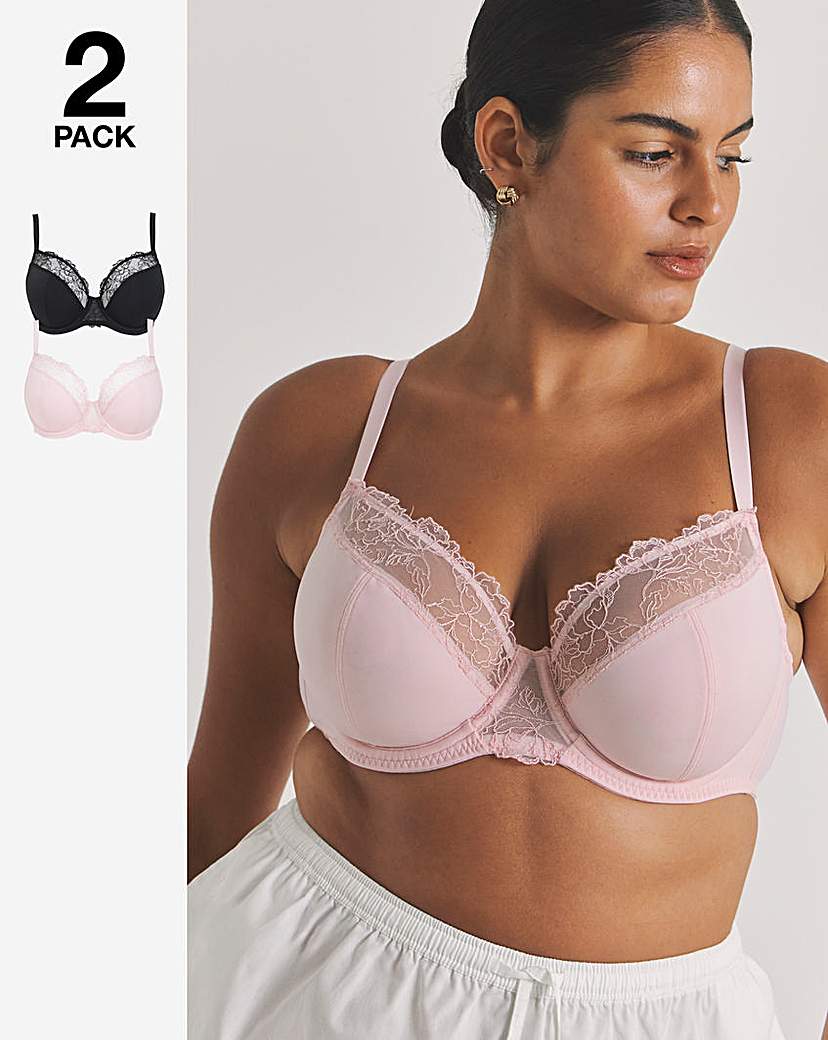 2 Pack Rosalie Wired Full Cup Bras