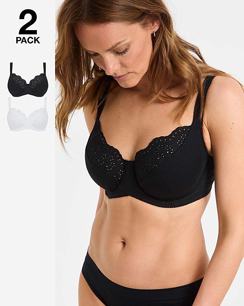 2 Pack New Jane Full Cup Wired Bras