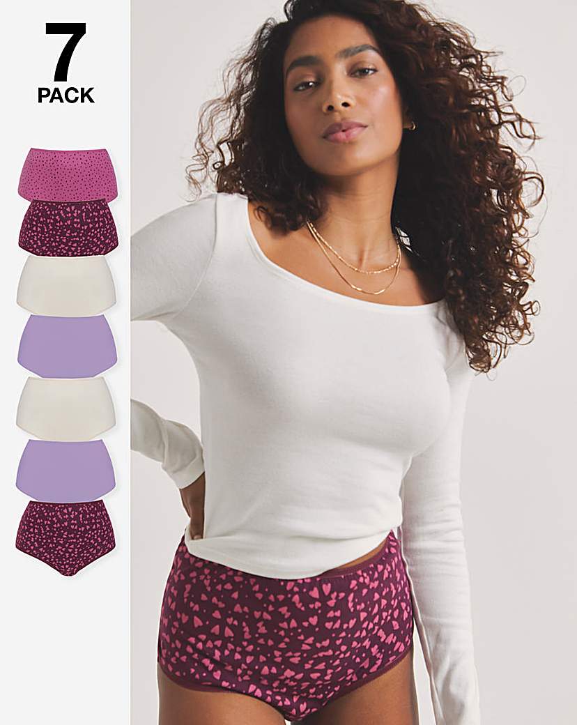 Pretty Secrets 7 Pack Full Fit Knickers