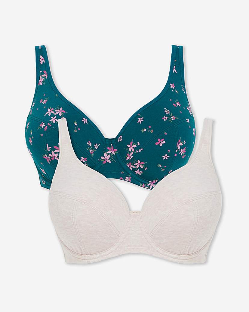 2 Pack Slimma Cotton Full Cup Bras