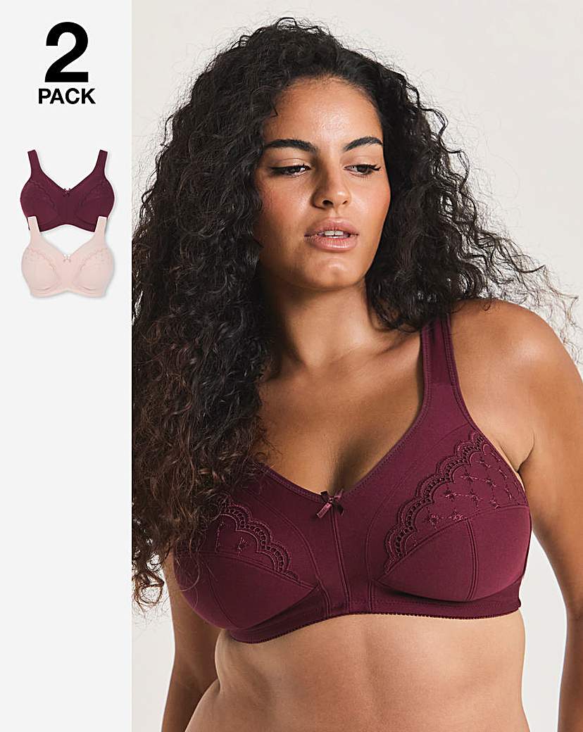 New In - 2 Pack Sally Minimiser Non Wired Bras