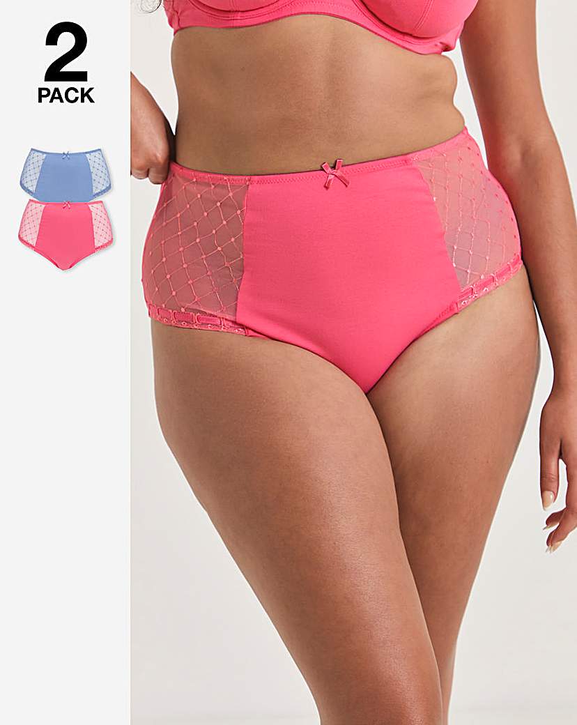 New In - 2 Pack Rachel Embroidery Deep Brief
