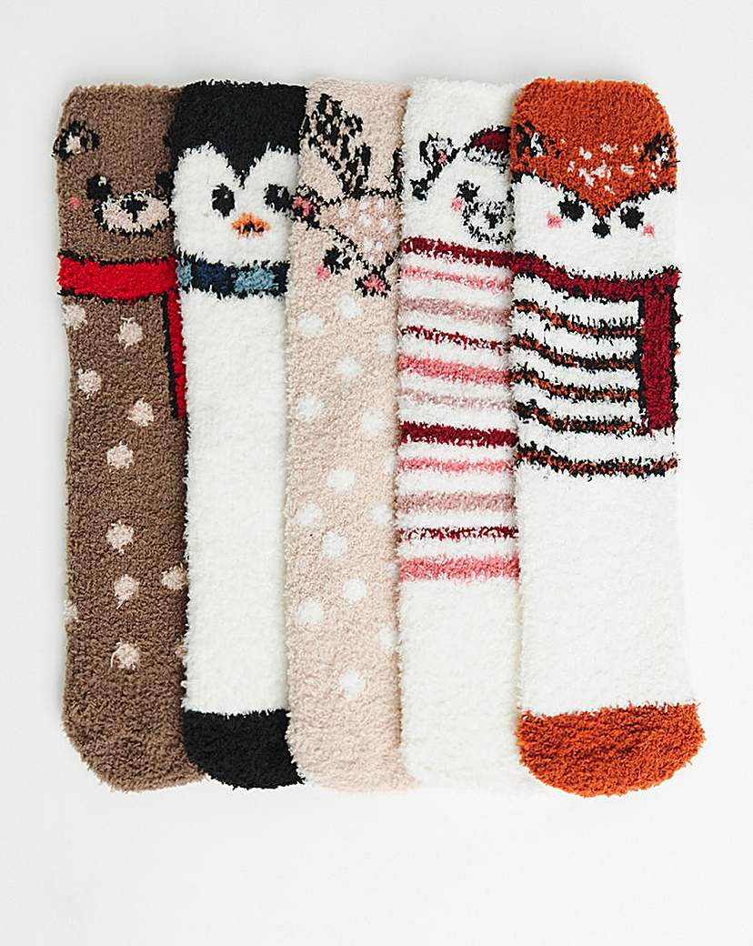 New In - 5 Pack Fluffy Socks