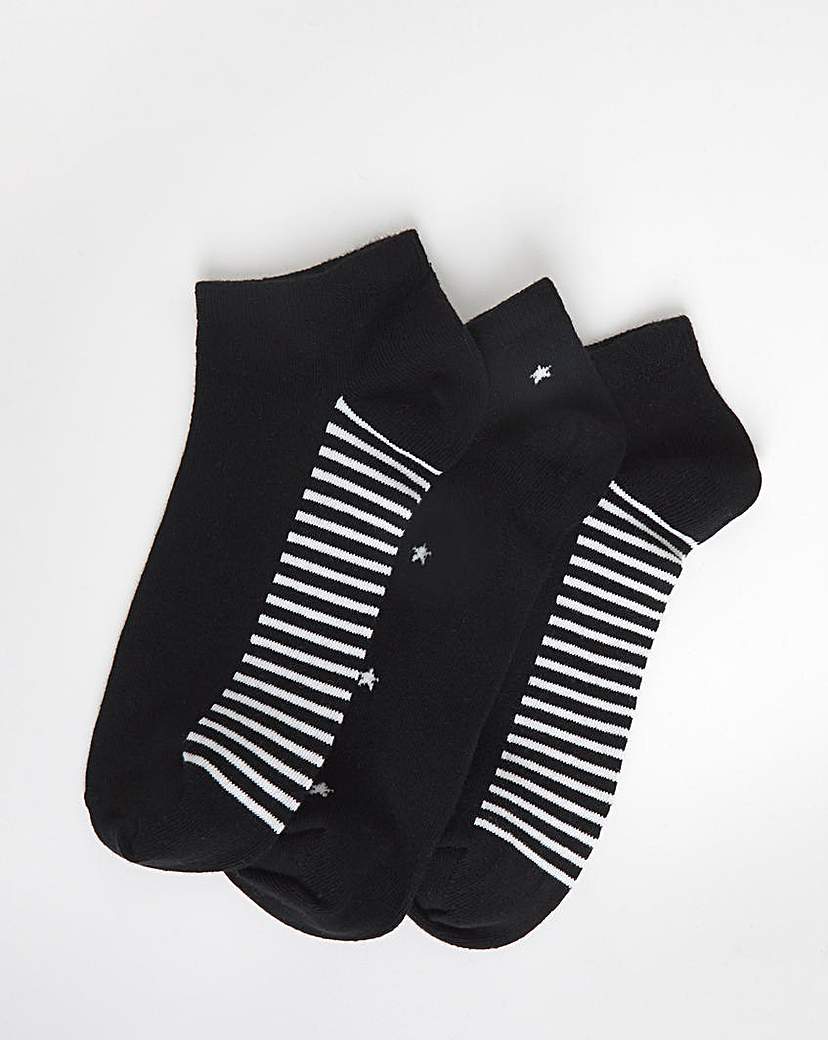 New In - 5 Pack Trainer Liner Socks Wide Fit