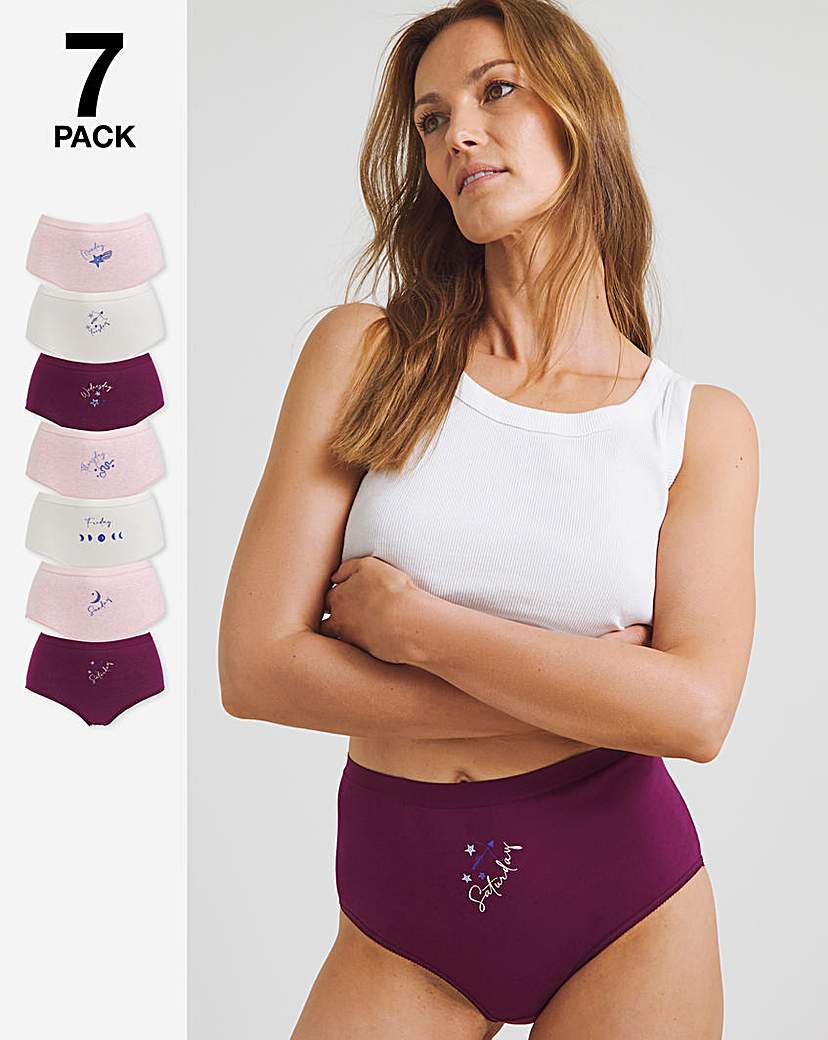 Pretty Secrets 7 Pack Full Fit Knickers