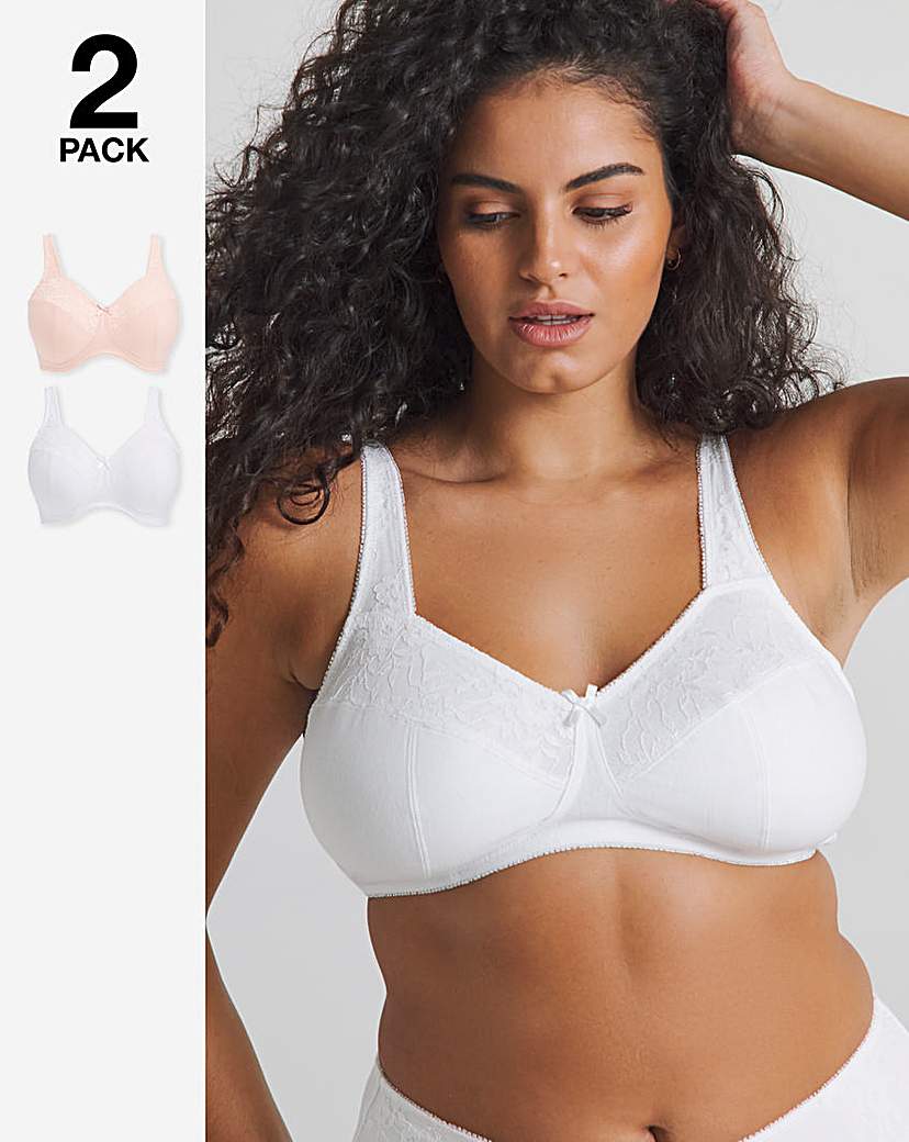 New In - 2 Pack New Sarah Full Cup Non Wired Bras