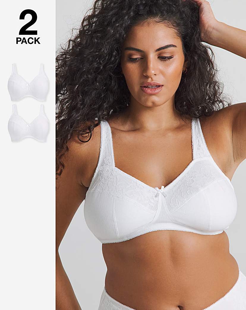 New In - 2 Pack New Sarah Full Cup Non Wired Bras