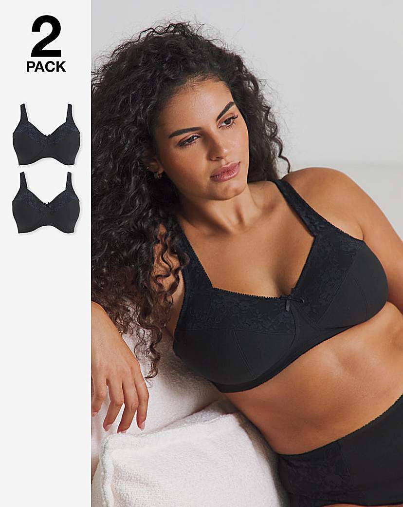 New In - 2 Pack New Sarah Full Cup Non Wired Bras