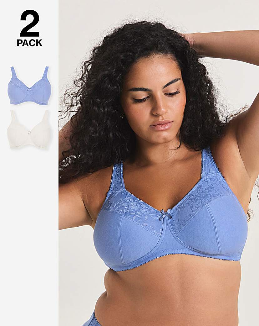 New In - 2 Pack New Sarah Full Cup Non Wired Bras