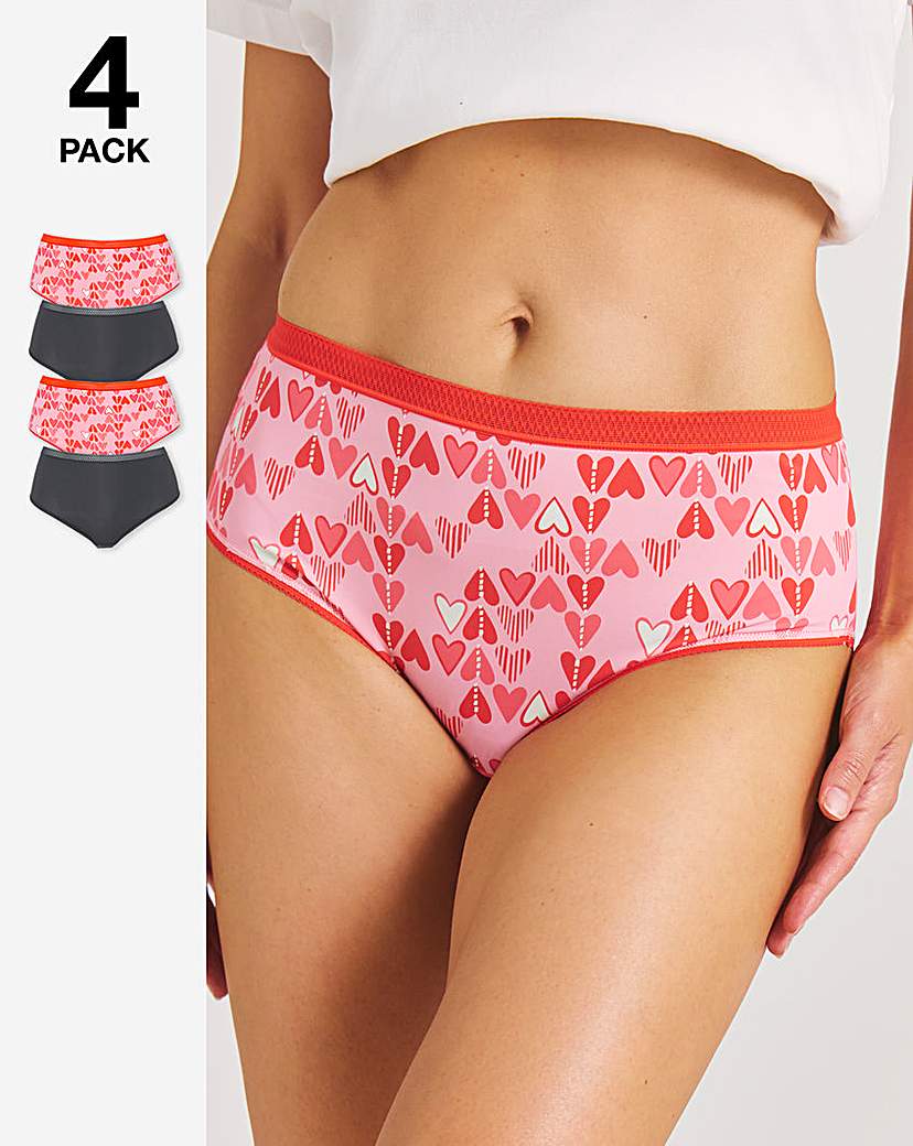 4 Pack Micro Midi Briefs