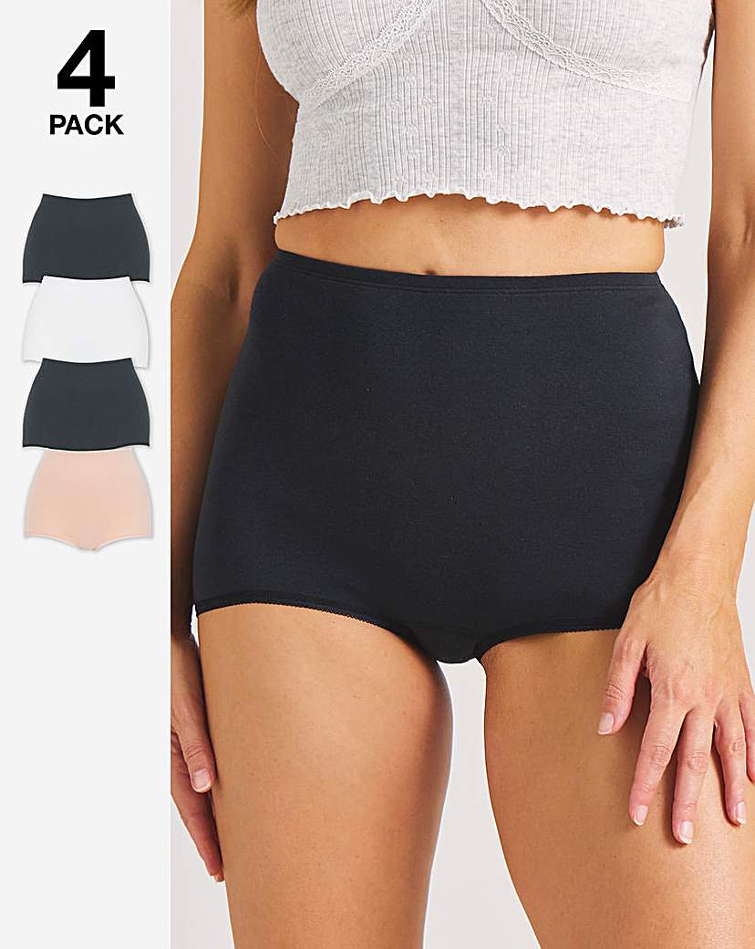 4 Pack Comfort Short Knickers