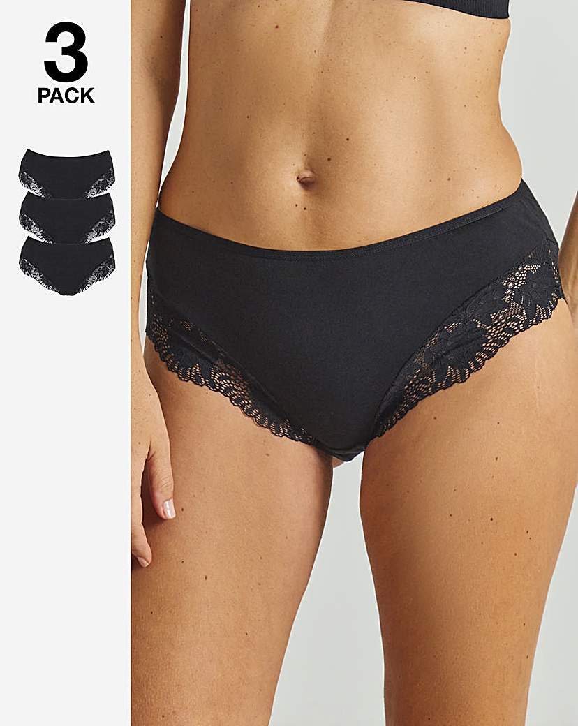 3 Pack Midi Brazilian Knickers