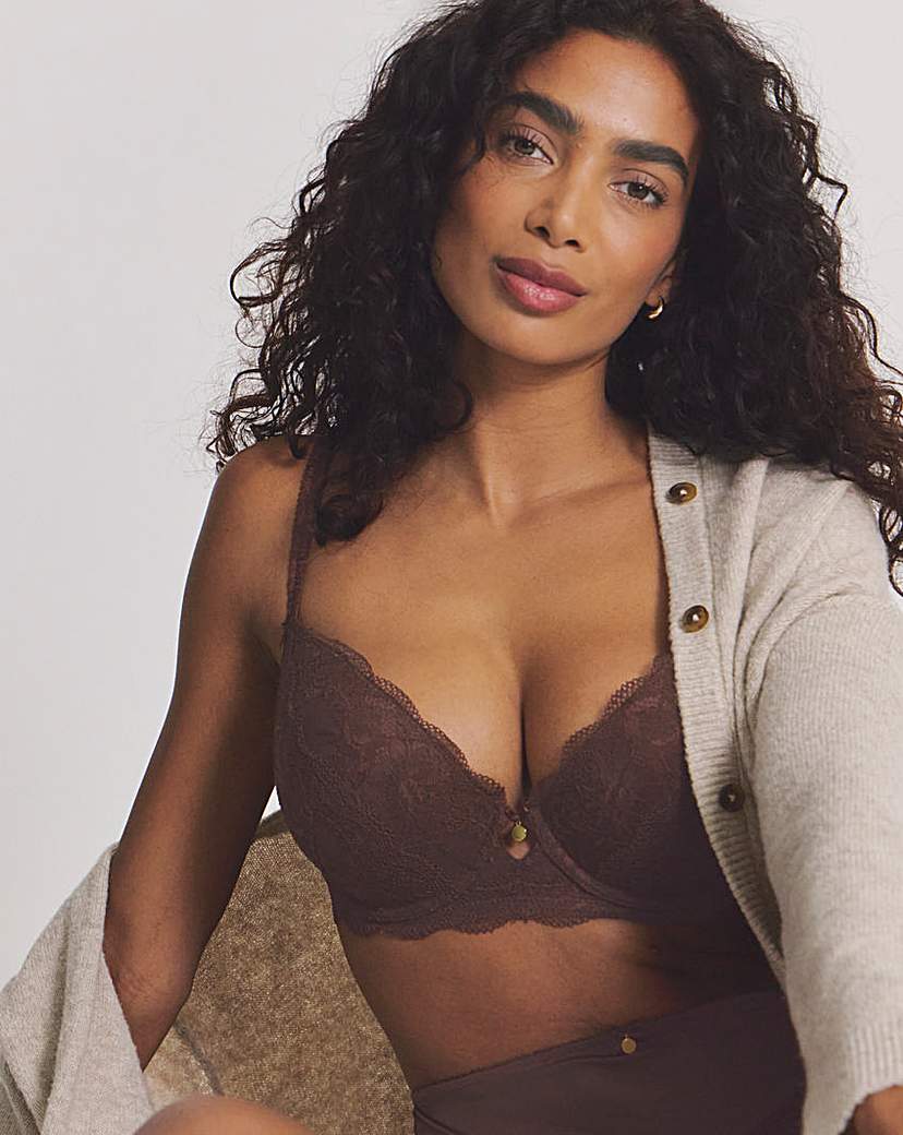 Pretty Secrets Floral Lace Plunge Bra