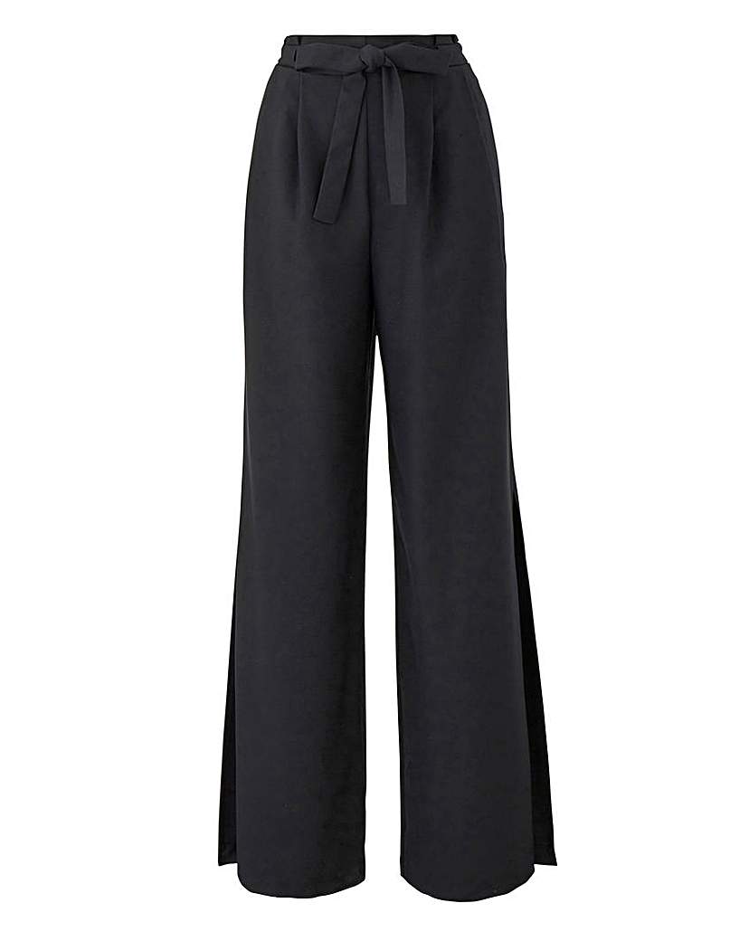 Image of Joanna Hope Black Split Detail Trousers