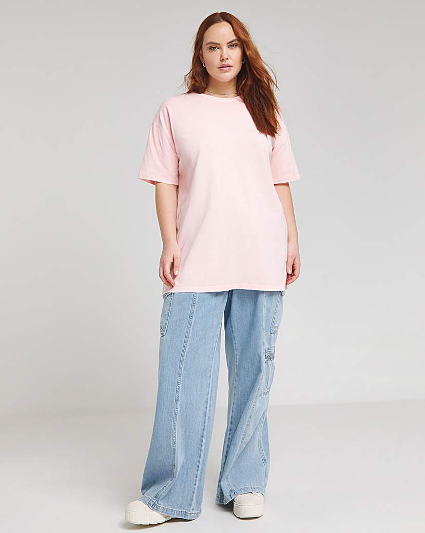 Oversized Contrast Seam T-Shirt