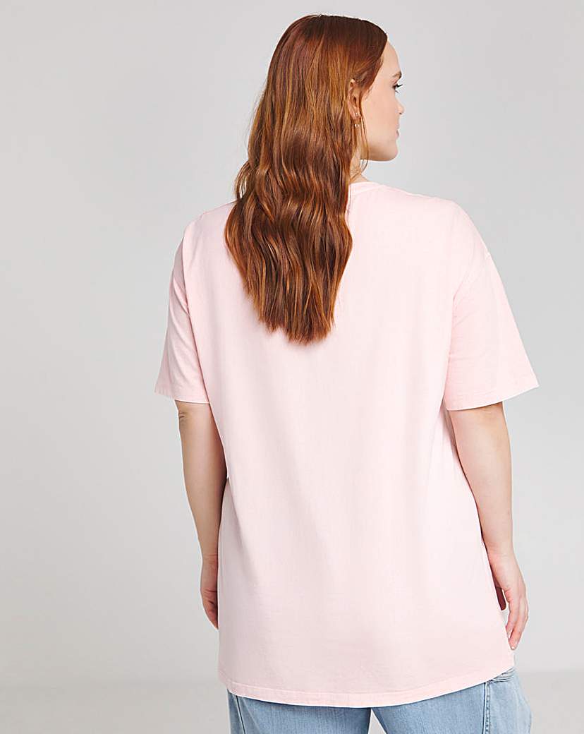 Oversized Contrast Seam T-Shirt