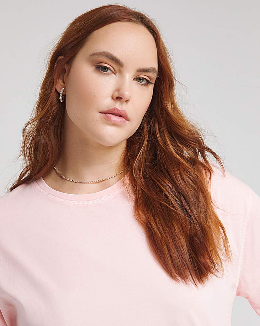 Oversized Contrast Seam T-Shirt