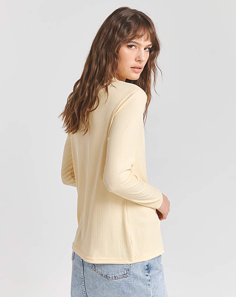 Exposed Seam Rib Top