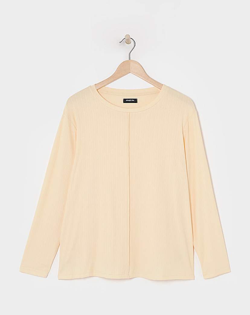 Simply Be Exposed Seam Rib Top
