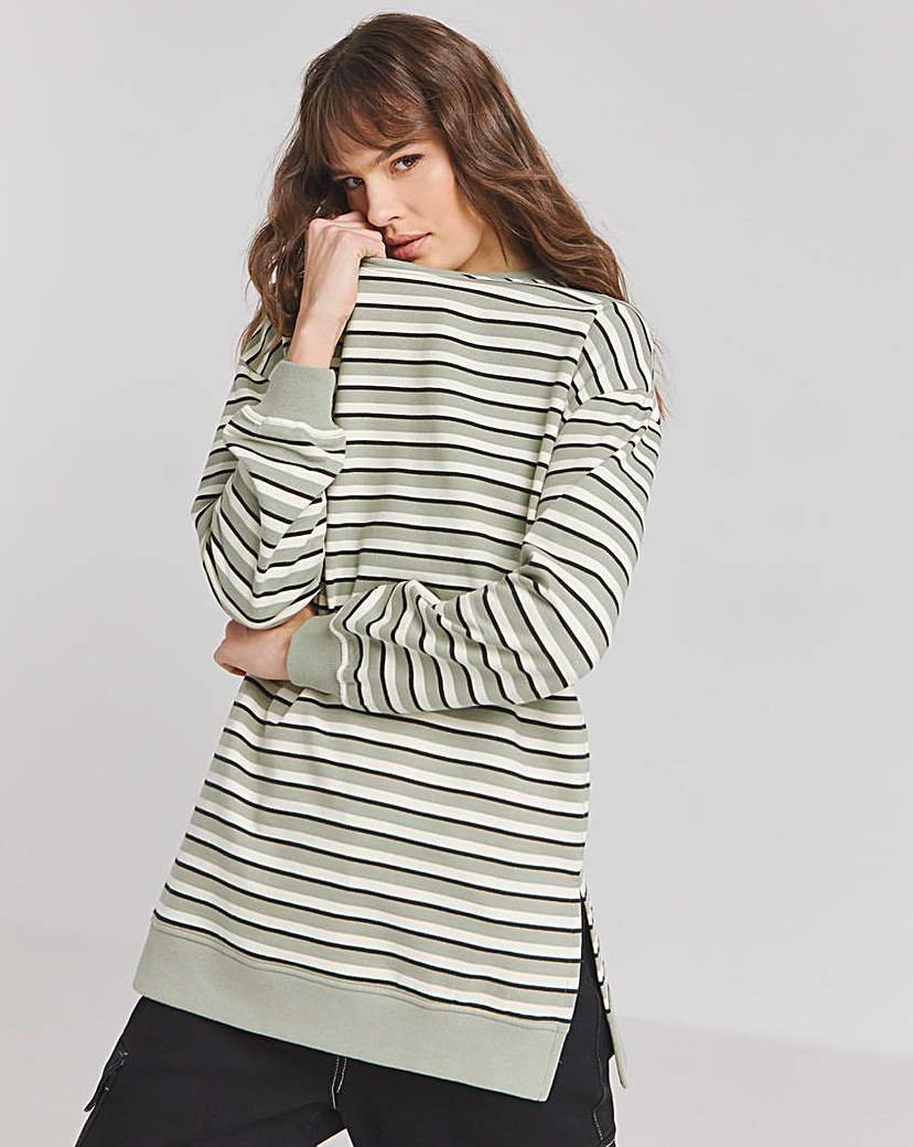 Side Split Sweatshirt Tunic