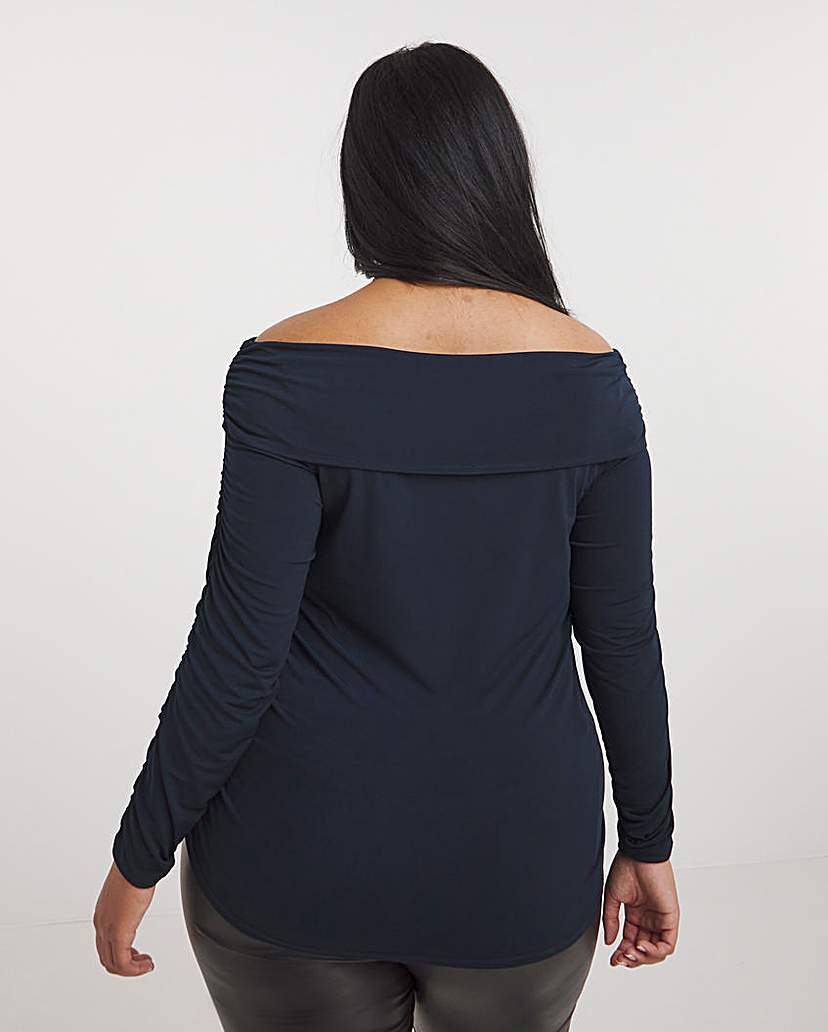 Ruched Off The Shoulder Top