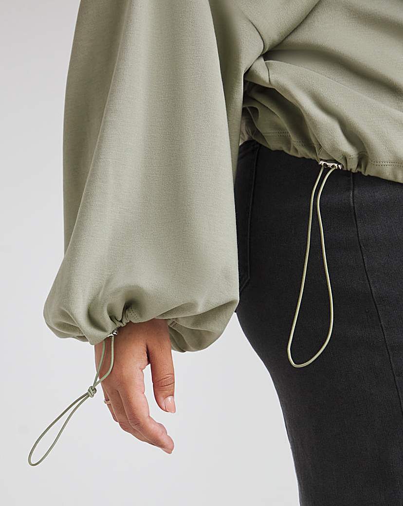 Toggle Detail Sweatshirt