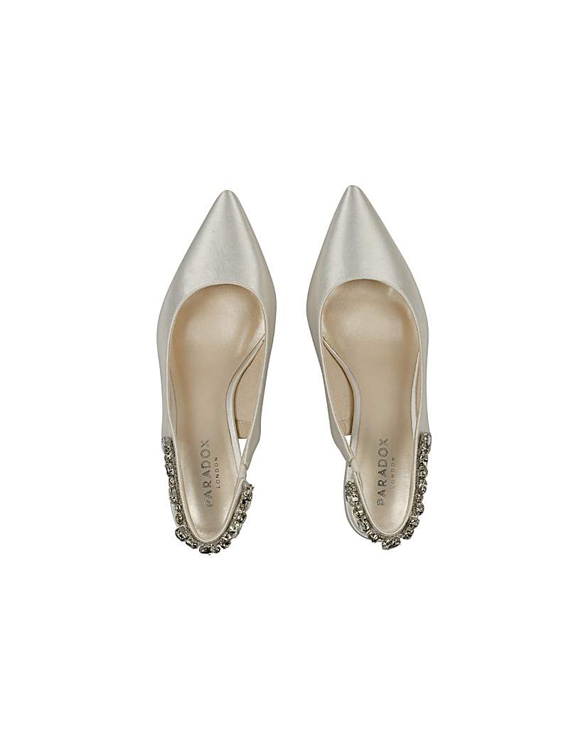 Paradox London Calista Bridal Block Heel