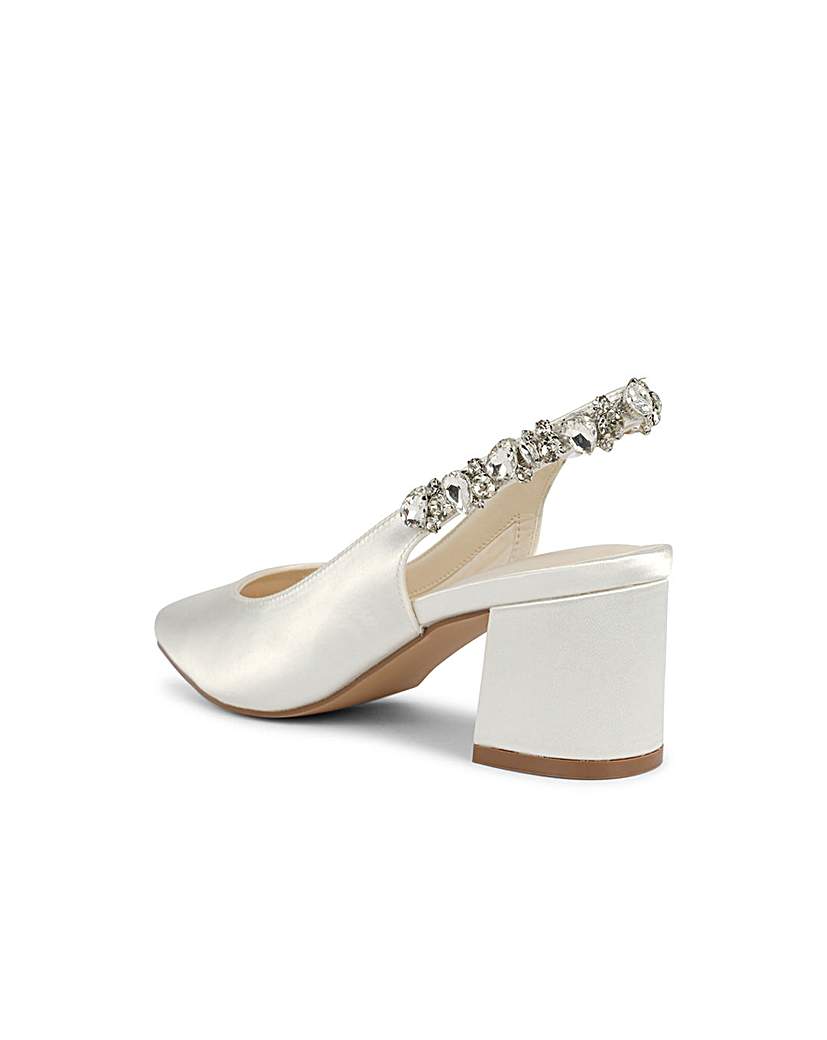 Paradox London Calista Bridal Block Heel