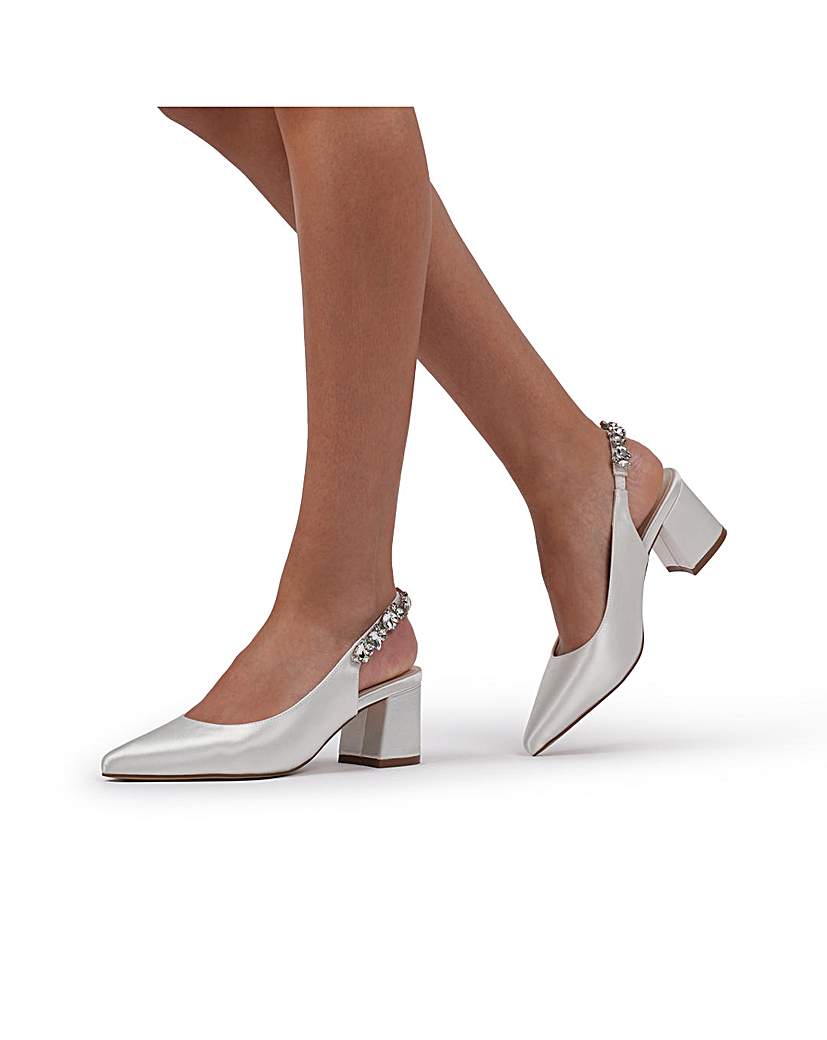 Paradox London Calista Bridal Block Heel