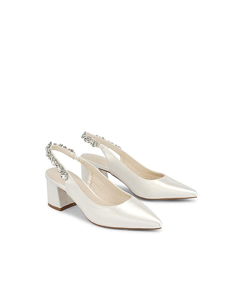 Paradox London Calista Bridal Block Heel