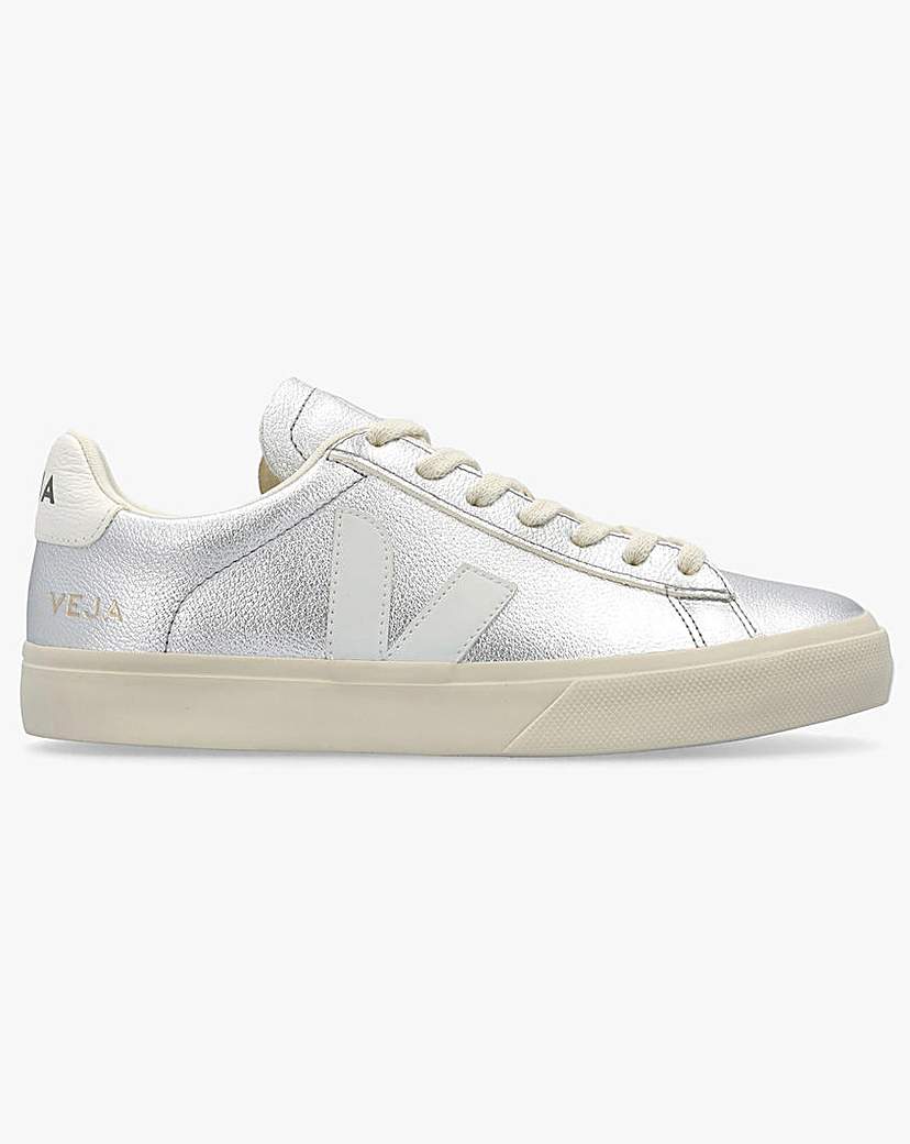 Veja Campo Silver White Trainers