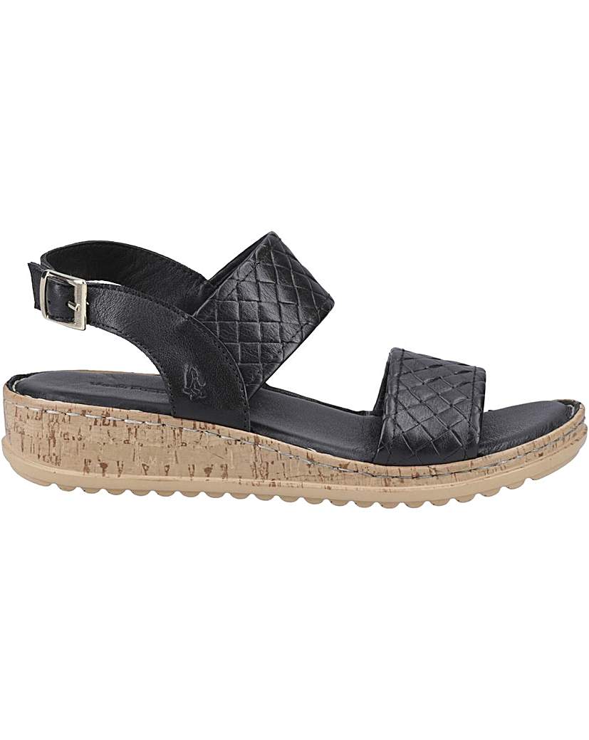 Hush Puppies Women's Black Ebony Wide Fit Sandal In | Size: 7 - Image 3