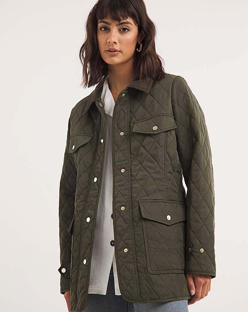 Dannimac Khaki Quilted Jacket