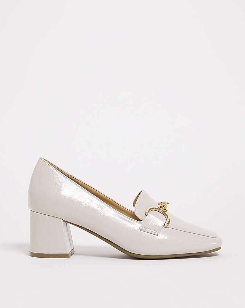 Flexible Block Heel Loafer EEE Fit